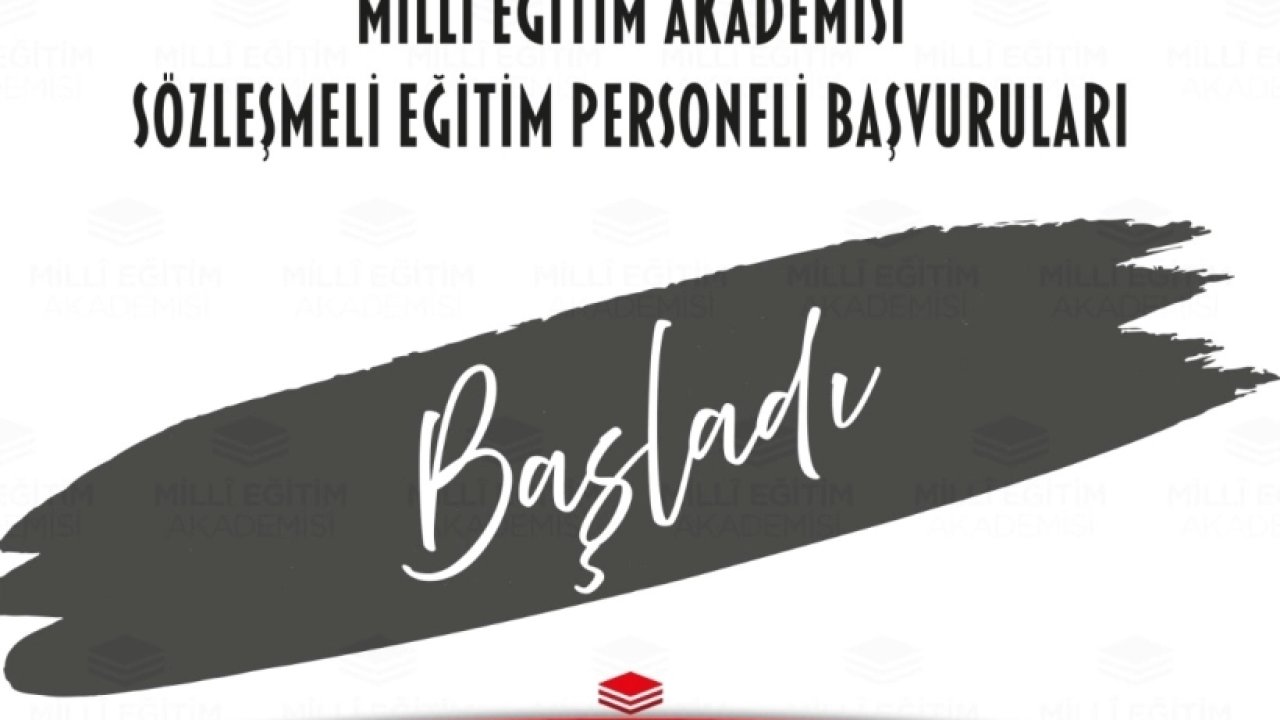 Milli Eğitim Akademisi için başvurular başladı