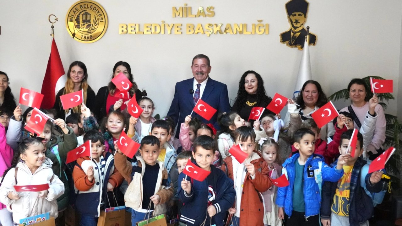 Muğla Milas’ta anaokulu öğrencileri yerel yönetimleri tanıdı