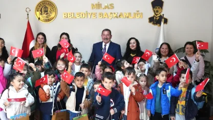 Muğla Milas’ta anaokulu öğrencileri yerel yönetimleri tanıdı