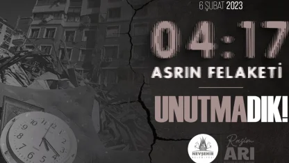 Nevşehir Belediyesi 6 Şubat'ı unutmadı