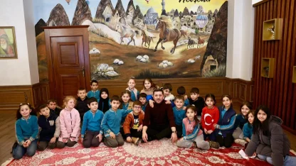 Nevşehirli öğrencilerden Başkan Rasim Arı'ya ziyaret