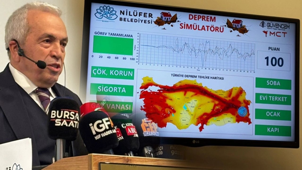 Nilüfer Belediyesi Simülasyon Merkezi yeniden devrede... Başkan Özdemir: Deprem ihmalden de yıkıcıdır