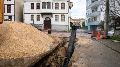 Sakarya'da yeni yağmur suyu hattı ile Elperek yağışlara karşı güvende