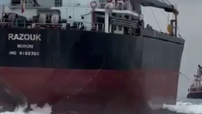 Sarıyer’de karaya oturan gemi başarıyla kurtarıldı