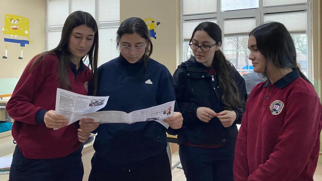 Sinop'ta öğrencilerden Ramazan Gazetesi