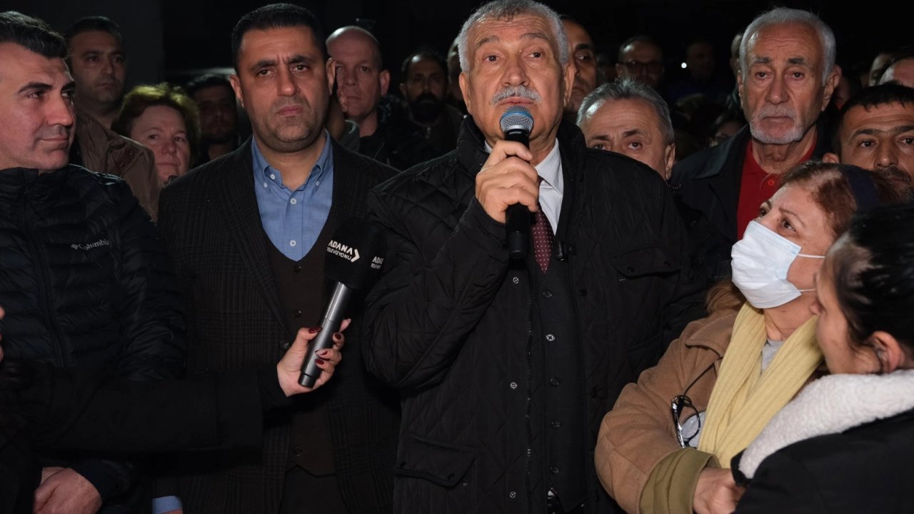 Tahliyesi ardından Adana’ya gelen Zeydan Karalar, deprem şehitlerini andı