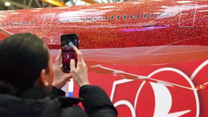 THY'den 500’üncü uçak gururu... 100 bin çalışanın fotoğrafı gökyüzünde