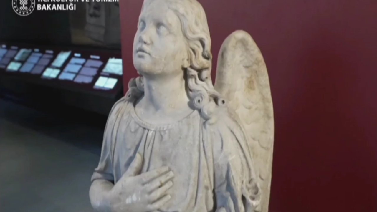 22 yıl sonra gelen iade... “Melek Heykeli” yerine döndü
