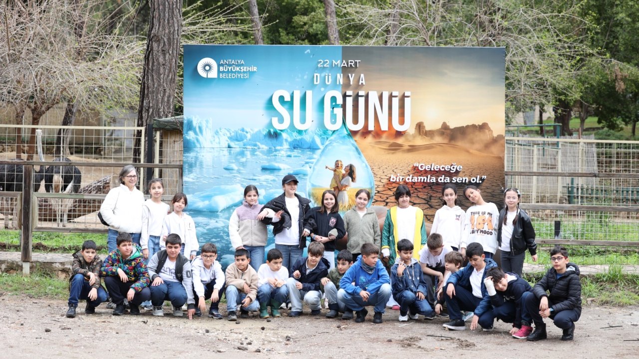 Antalya'da Dünya Su Günü’nde çocuklara eğlenceli eğitim