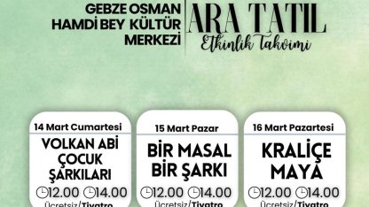 Ara tatil keyfi Gebze’de yaşanacak