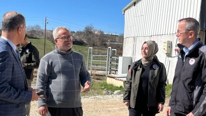 Bilecik Pazaryeri’nde tarım ve hayvancılık faaliyetlerine Müdür Ayvalık'tan yerinde inceleme