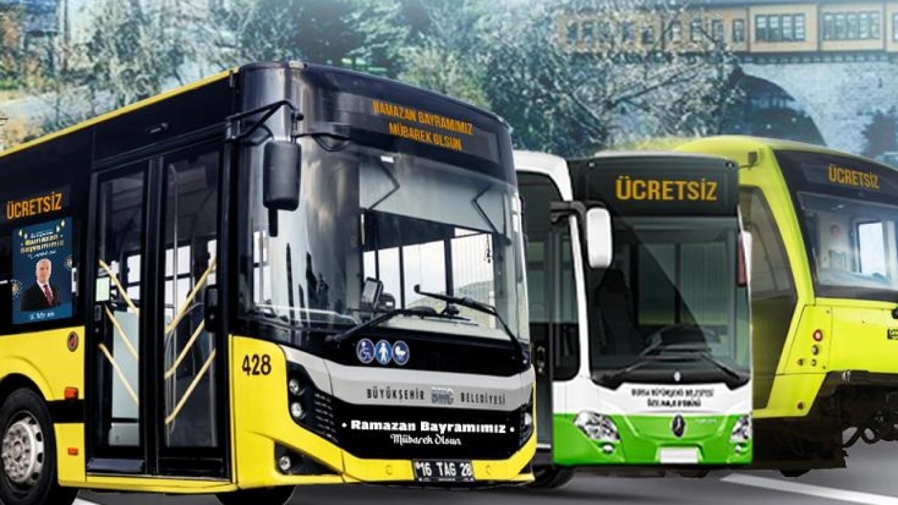 Bursa’da bayram boyunca ücretsiz ulaşım