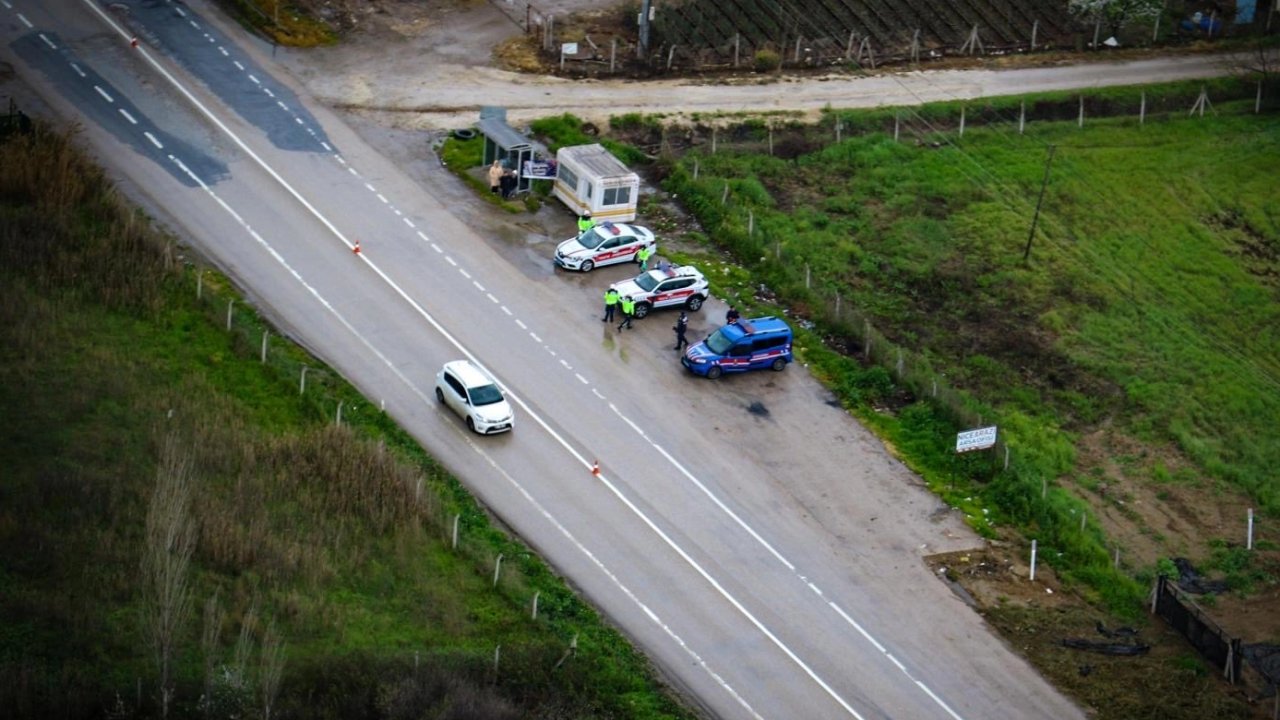 Bursa'da Jandarma havadan ve karadan denetimleri artırdı