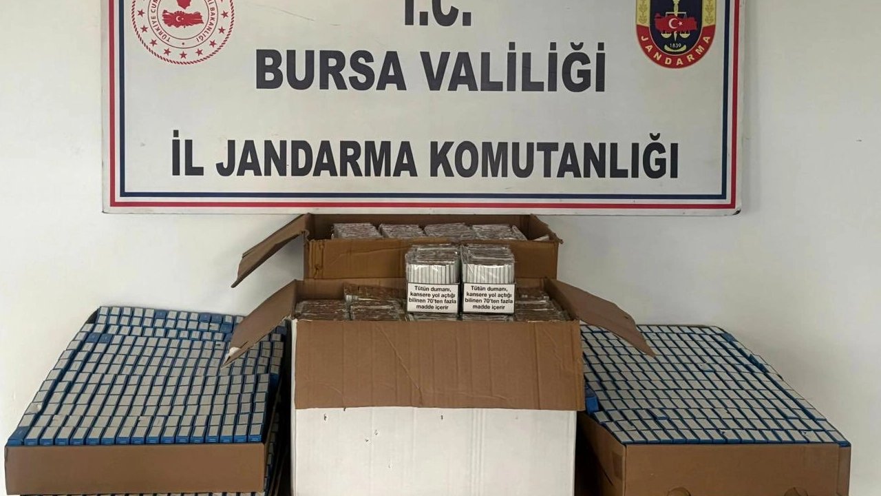 Bursa'da kaçak sigara operasyonu
