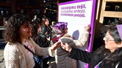 Bursa’da kadınlardan 'şiddetsiz ve eşit yaşam' talebi