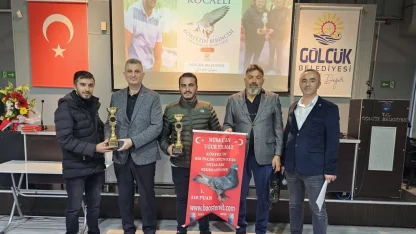 En iyi oyun kuşları Gölcük’te ödüllendirildi