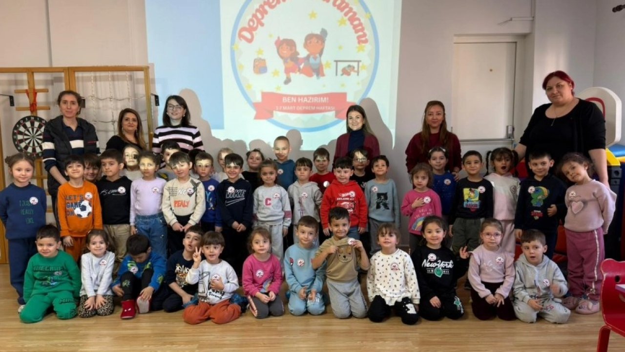 Eskişehir’de miniklere deprem farkındalık atölyesi