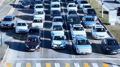 Gaziantep’te 10 günde 389 sürücüye hatalı şerit cezası