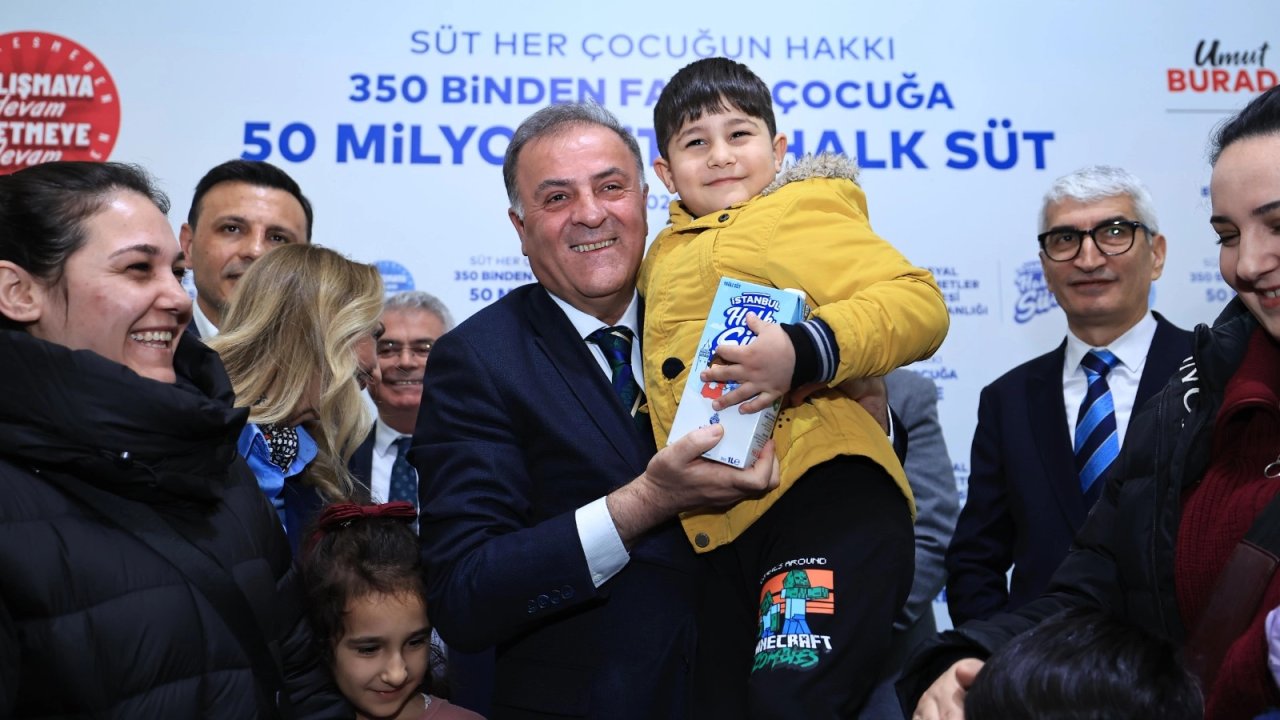 İstanbul'un çocuklarına 50 milyon litre süt ulaştırıldı