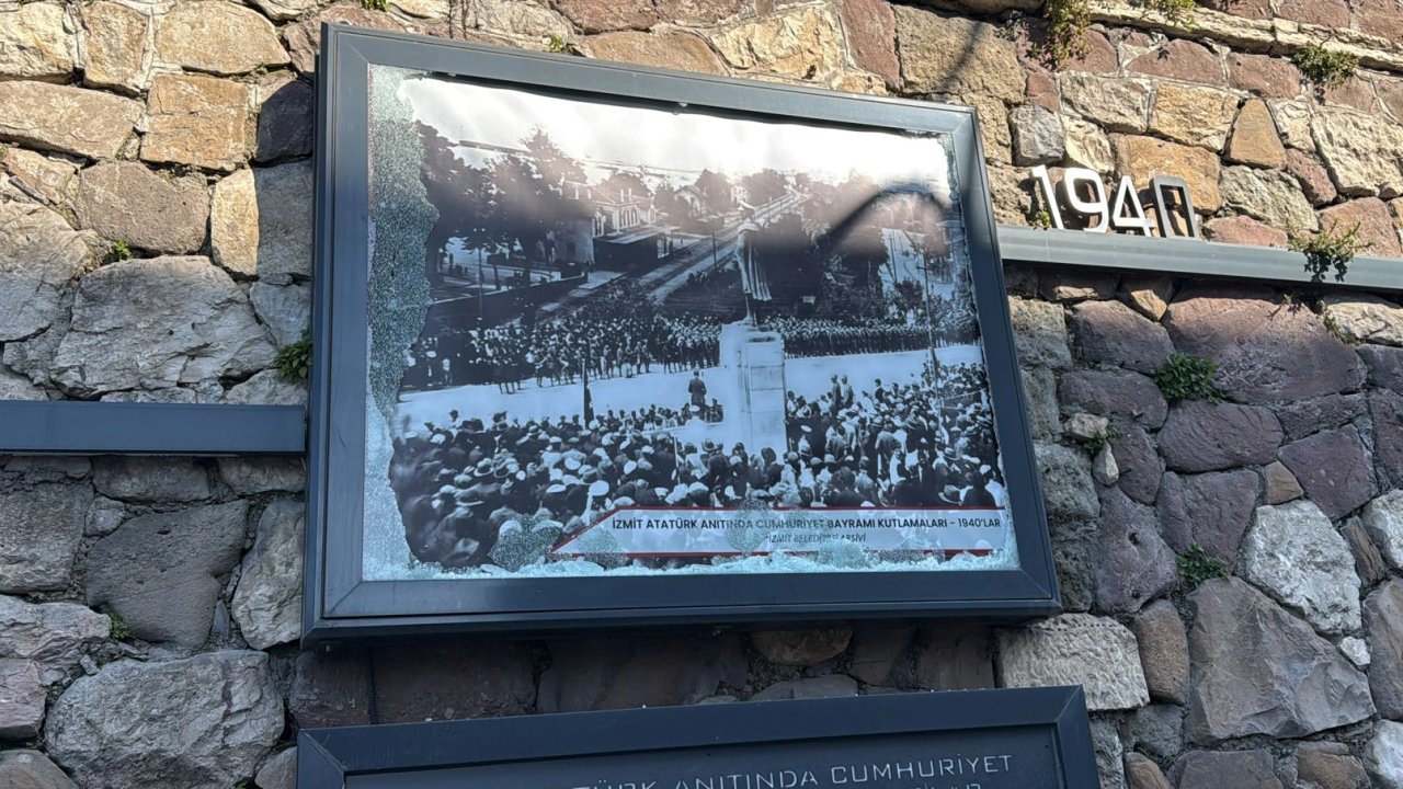 İzmit'te Atatürk rölyefine zarar verenler için harekete geçildi!