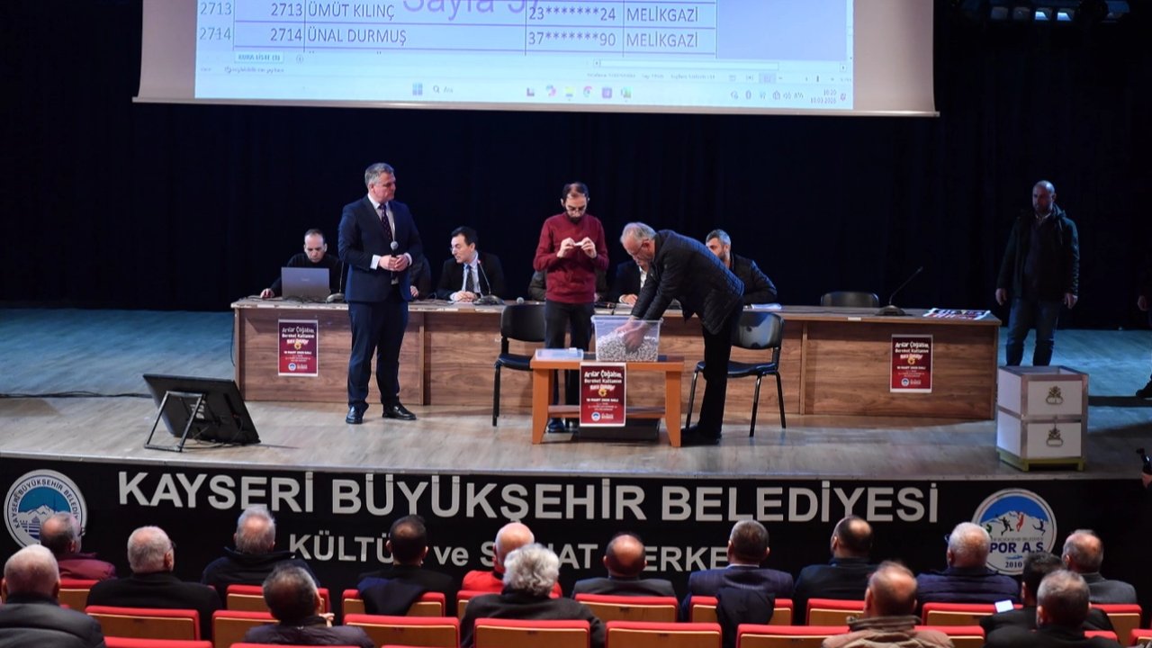 Kayseri'de “Arılar Çoğalsın, Bereket Katlansın”da kura heyecanı
