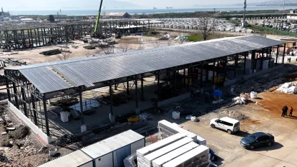 Kocaeli itfaiye depo binasında çalışmalar yüzde 80’e ulaştı