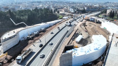 Kocaeli'de Başiskele Kavşağı’nın silueti ortaya çıkıyor