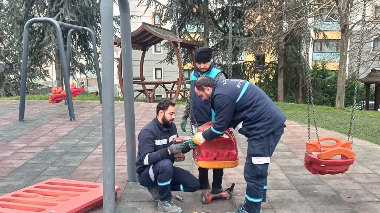 Kocaeli'de parklar Büyükşehir’le güvenli ve sağlam