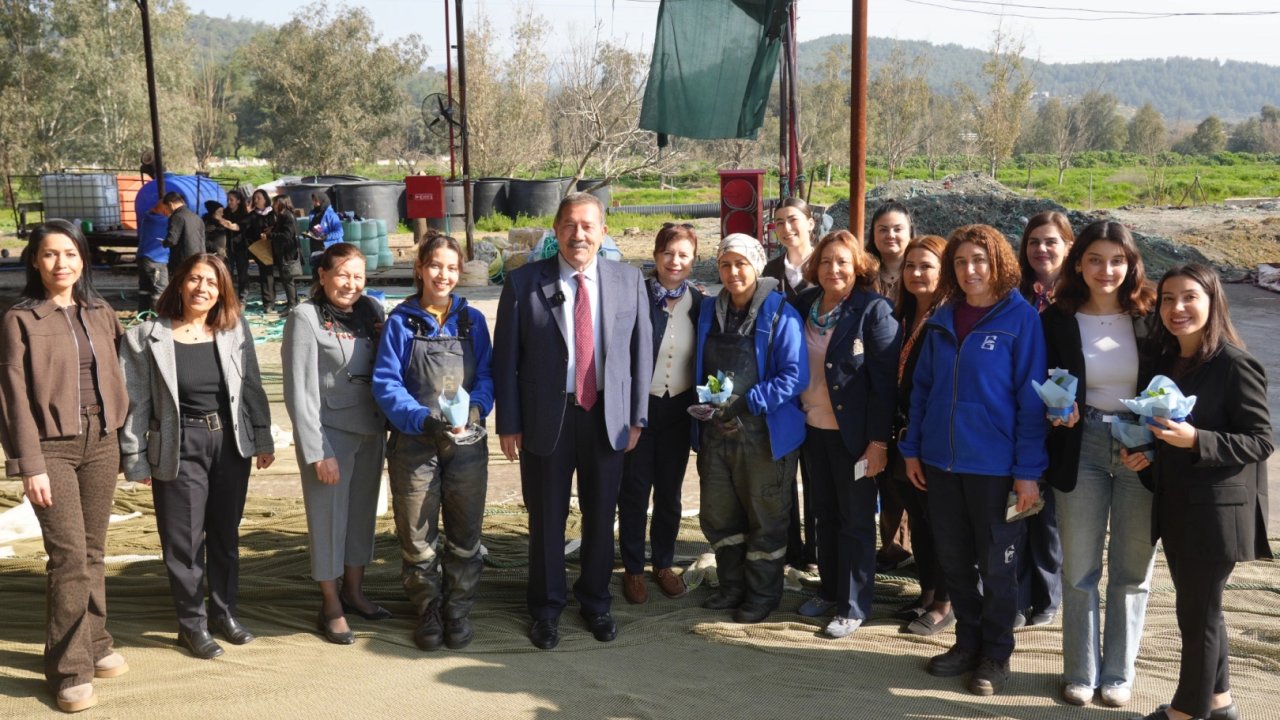Muğla Milas'ta Başkan Fevzi Topuz’dan 8 Mart ziyareti