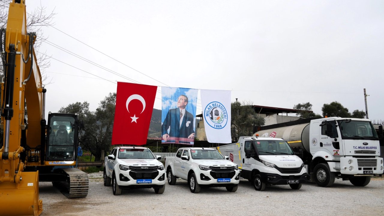 Muğla'da Milas Belediyesi araç filosunu güçlendirdi