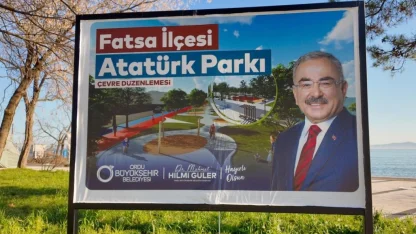 Ordu'da Fatsa Atatürk Parkı sil baştan yenileniyor