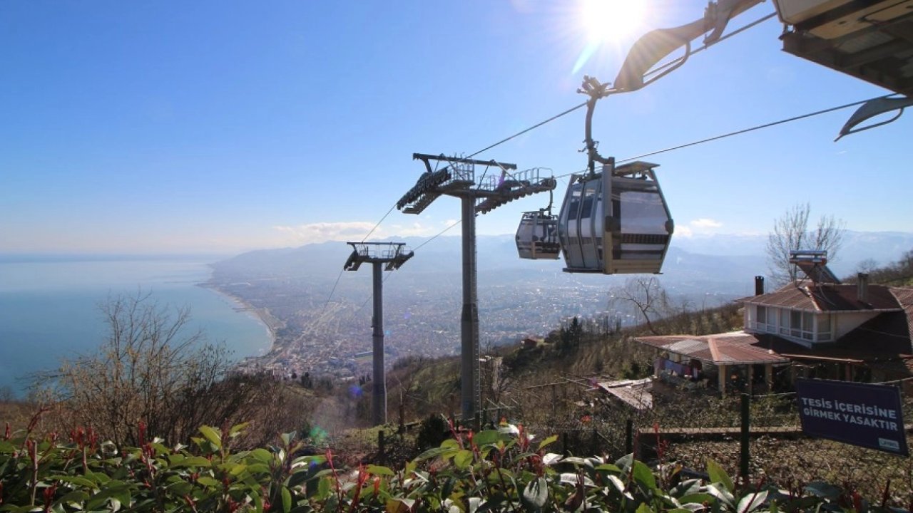Ordu’da teleferik hattı bakımdan geçti