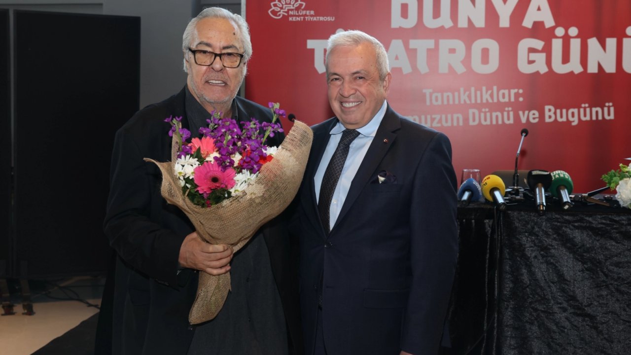 Rutkay Aziz Dünya Tiyatro Günü’nde Nilüferlilerle buluştu