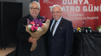 Rutkay Aziz Dünya Tiyatro Günü’nde Nilüferlilerle buluştu