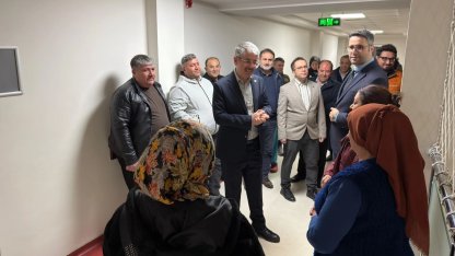 Şaban Çopuroğlu'ndan çat kapı hastane ziyareti