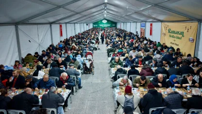 Samsun'da iftar çadırlarına yoğun ilgi