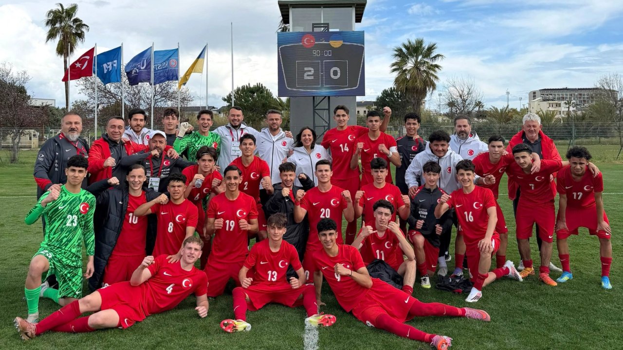 U16 Milliler hazırlıkta Ukrayna’yı 2-0 yendi