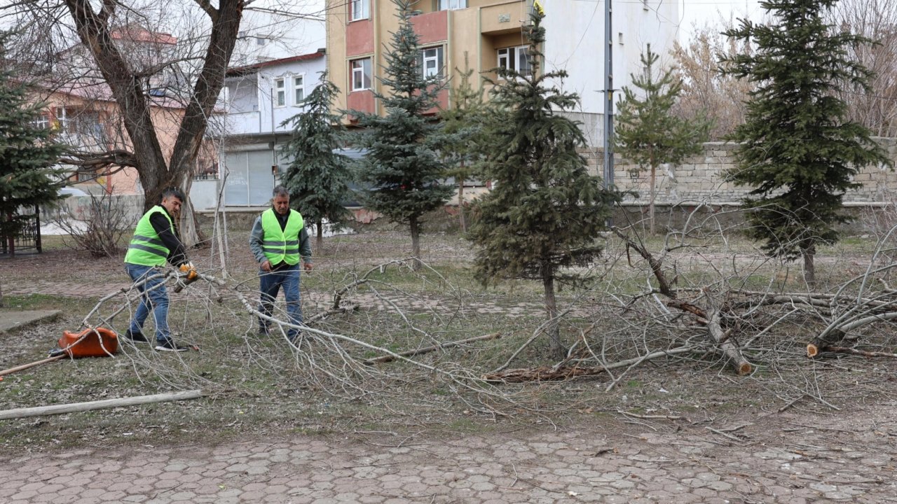 Ağrı’da park ve yeşil alanlarda yenileme çalışmaları