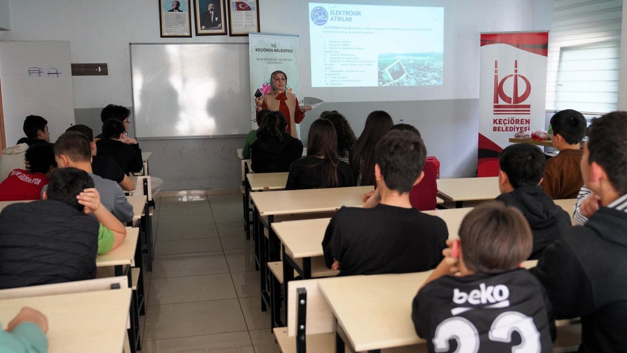 Ankara Keçiören’de öğrencilere çevre ve sıfır atık eğitimi