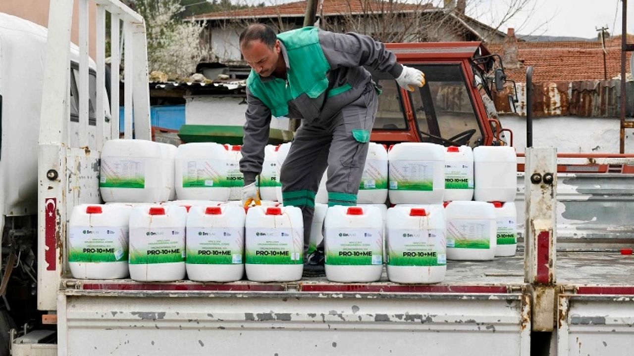 Ankaralı üreticiye sıvı gübre desteği