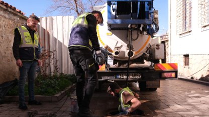 Antalya Kaleiçi’nde 10 kilometrelik kanalizasyon hattı temizlendi