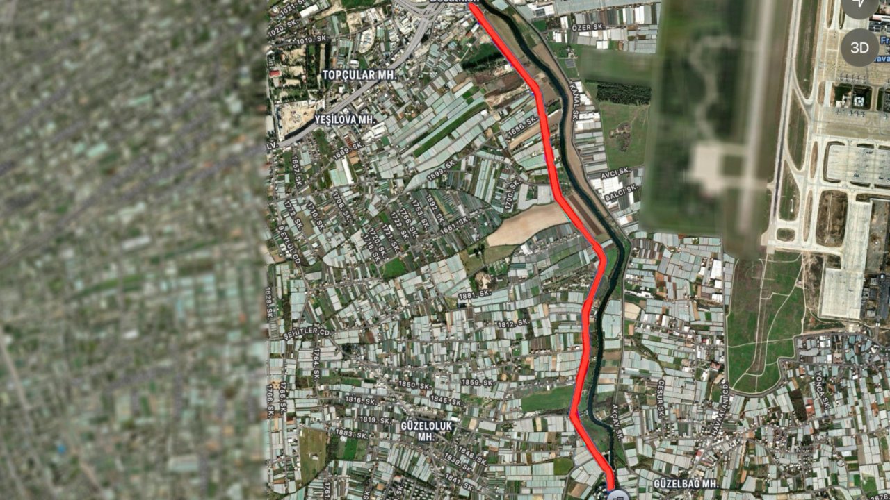 Antalya Muratpaşa'da DSİ kanal yoluna iyileştirme