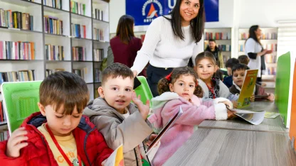 Antalya’da çocuklardan anlamlı Kütüphane Haftası ziyareti