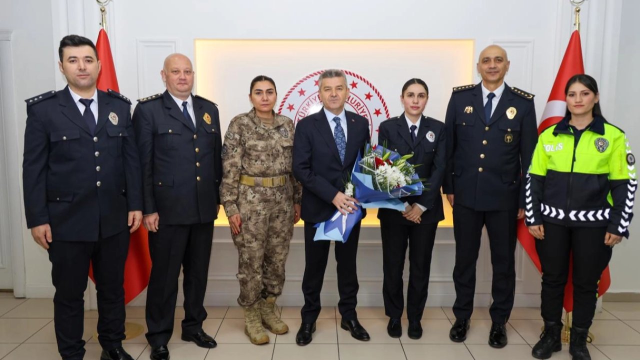 Artvin Valisi Ergün, Polis Teşkilatı'nı kabul etti