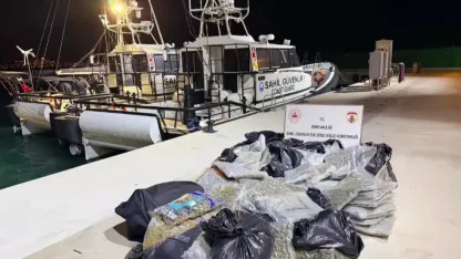 Ayvalık açıklarında narkotik darbe!