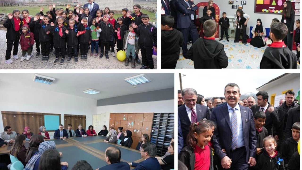 Bakan Tekin, Van'da ilkokul öğrencileriyle buluştu