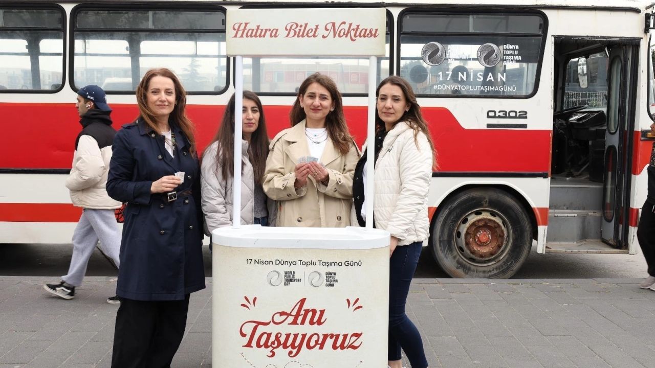 Balıkesir'de toplu taşıma gününde geçmişe yolculuk