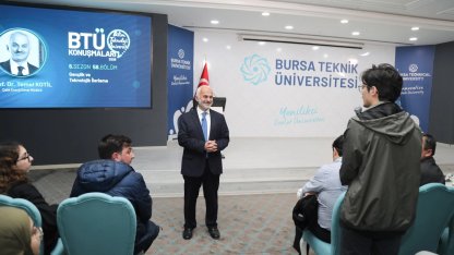 BTÜ Konuşmaları’nda Prof. Dr. Temel Kotil gençlerle buluştu