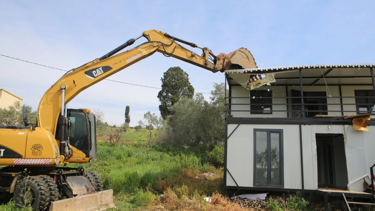Bursa Nilüfer Gölyazı’da kaçak yapılara geçit yok