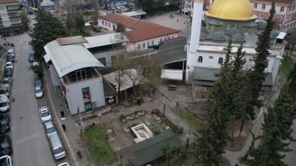 Bursa Nilüfer'de İhsaniye Eski Köy Meydanı'na modern dokunuş